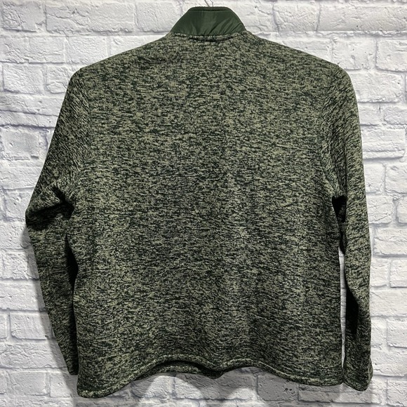 Eddie Bauer Men 1/4 Zip Pullover Heather Green Sweater Side Pockets Size‎ 2XL - Picture 3 of 7